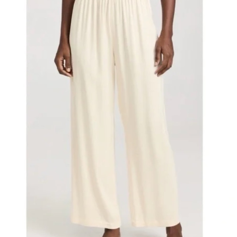 Donni Cream Satin Pants